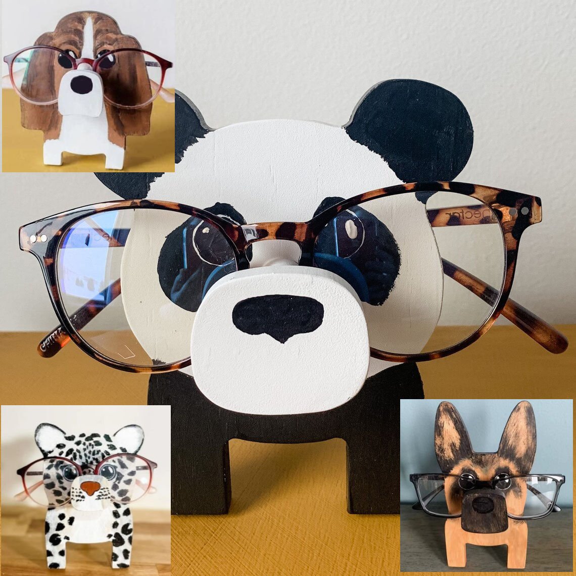 Zoomorphic Wooden Eyewear Display