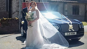 Bentley wedding car outside Bottesford Church, Scunthorpe