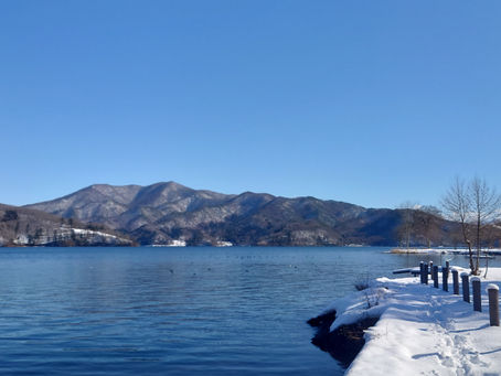 野尻湖の冬景色