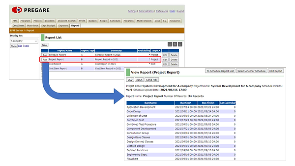 Report function