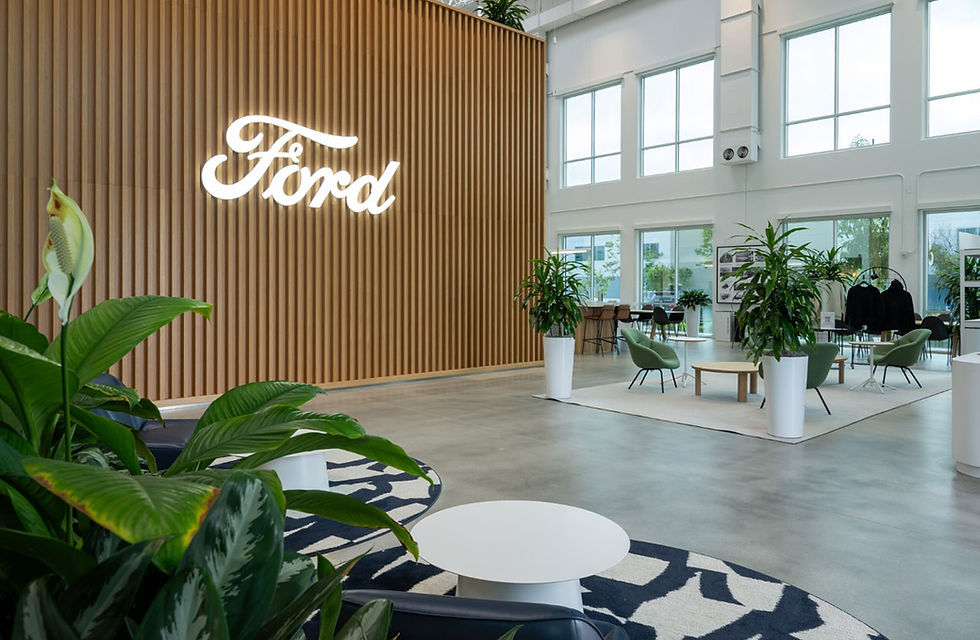 Visitor lobby at Ford’s new EV Development Center in Long Beach (Source: Ford)