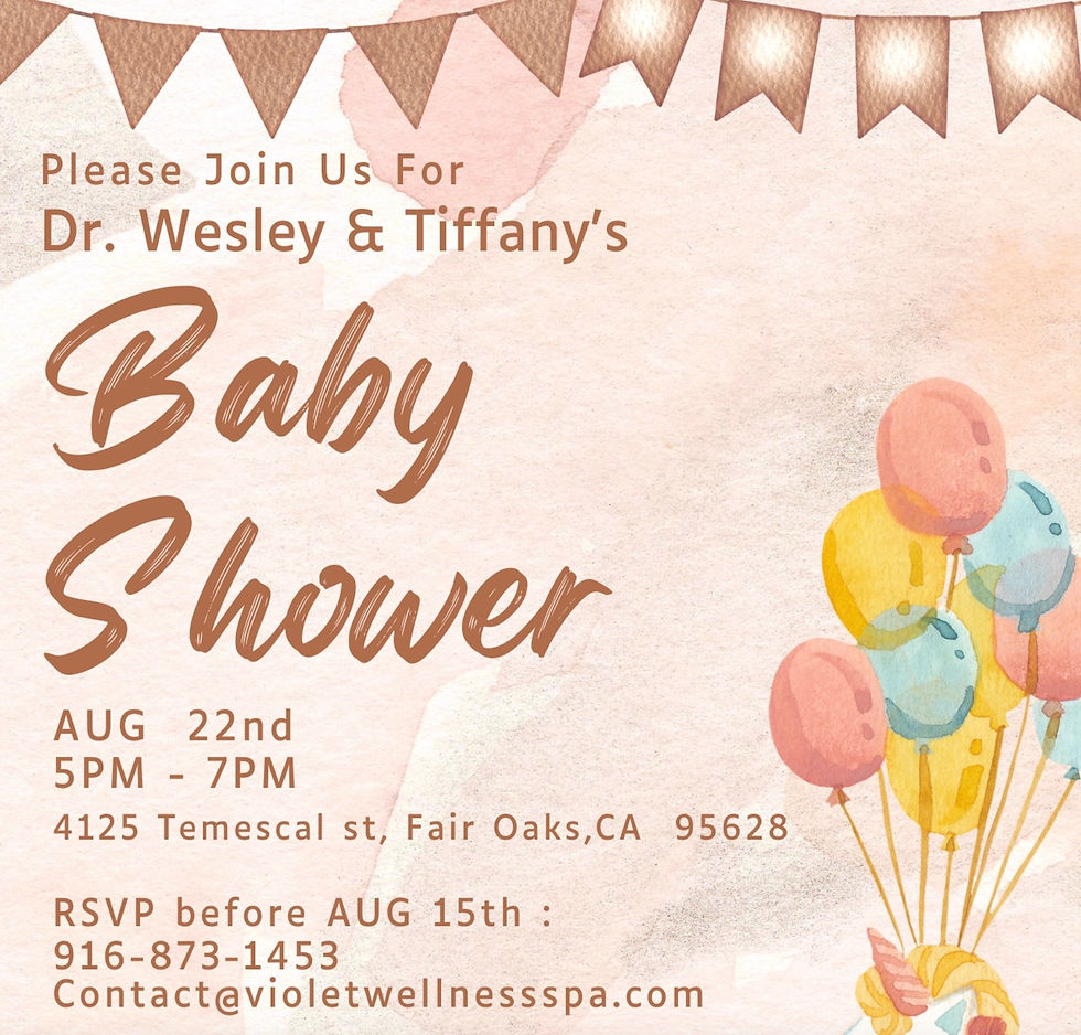 Dr. Wesley and Tiffany's Baby Shower Event