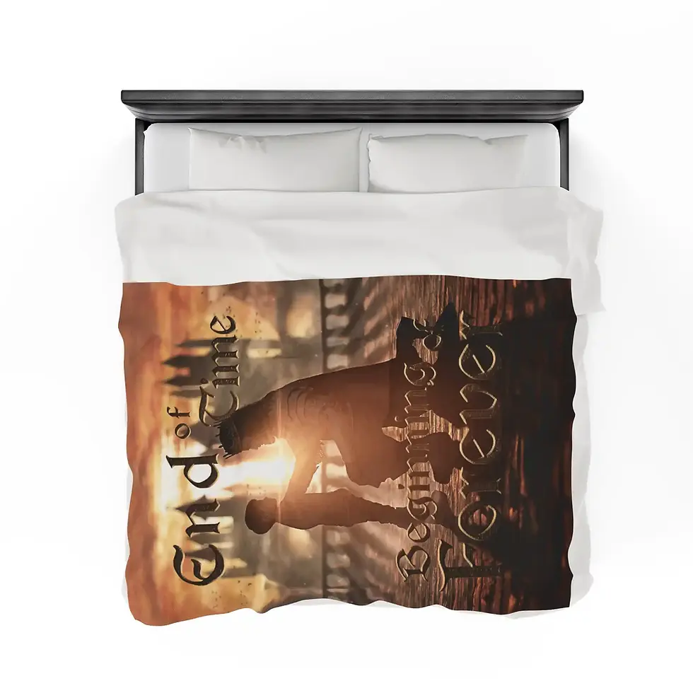 Thumbnail: Velveteen Plush Blanket - The Beginning of Forever - Revelation 21:6-7