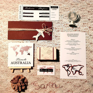 Coordinato matrimoniale tema Australia