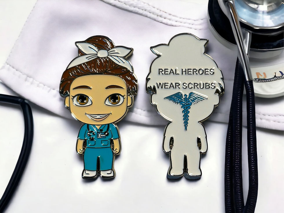 Real Heroes Wear Scrubs Funko Pop Mini Nurse Challenge Coin