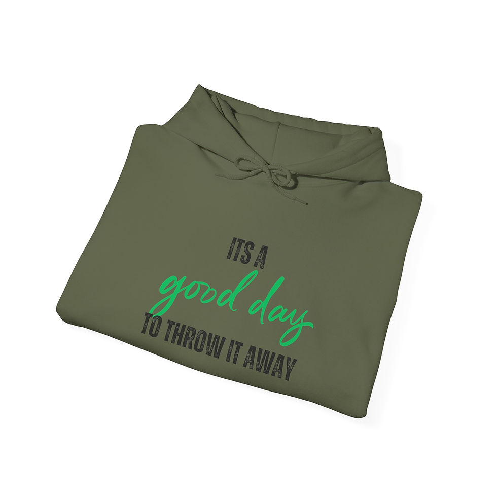 Thumbnail: Good Day to Throw it Away Unisex Heavy Blend™ Hooded Sweatshirt