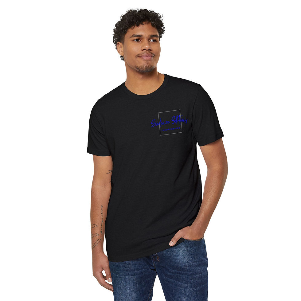 Thumbnail: Nastygram Sender T‑Shirt — Blue Neon Logo Tee