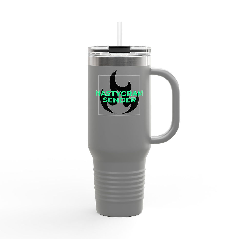 Thumbnail: Neon Green "NastyGram" 40oz Insulated Travel Mug