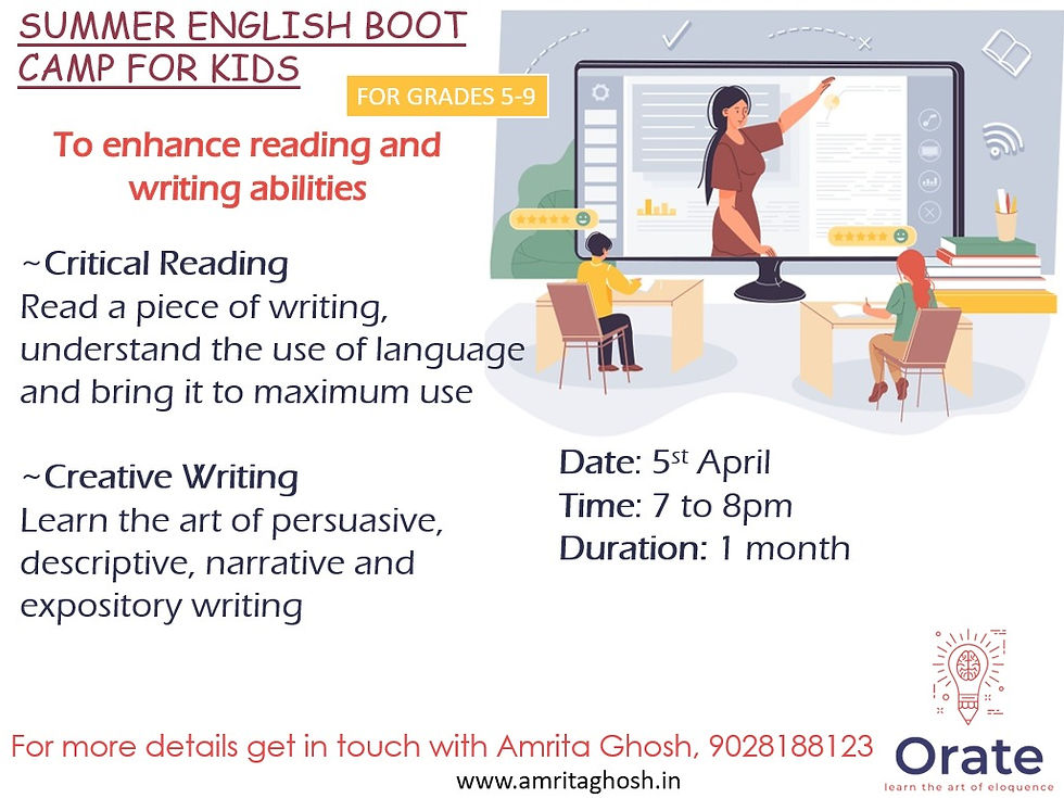 Orate April classes