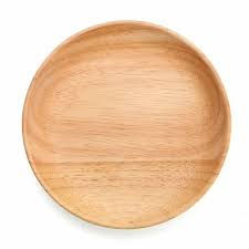 Pine Wood Serving Plate Set For Dinner Kitechen Set 4