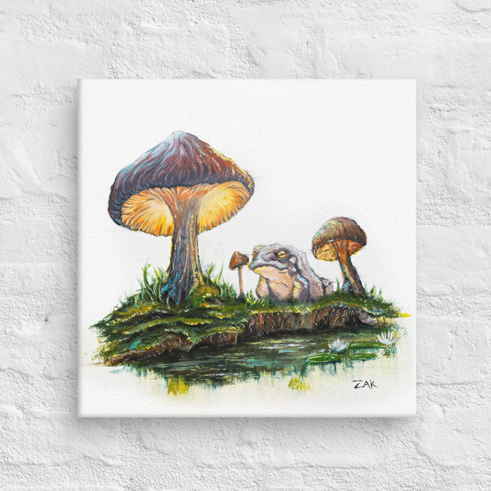Thumbnail: The Wise Toad - Canvas