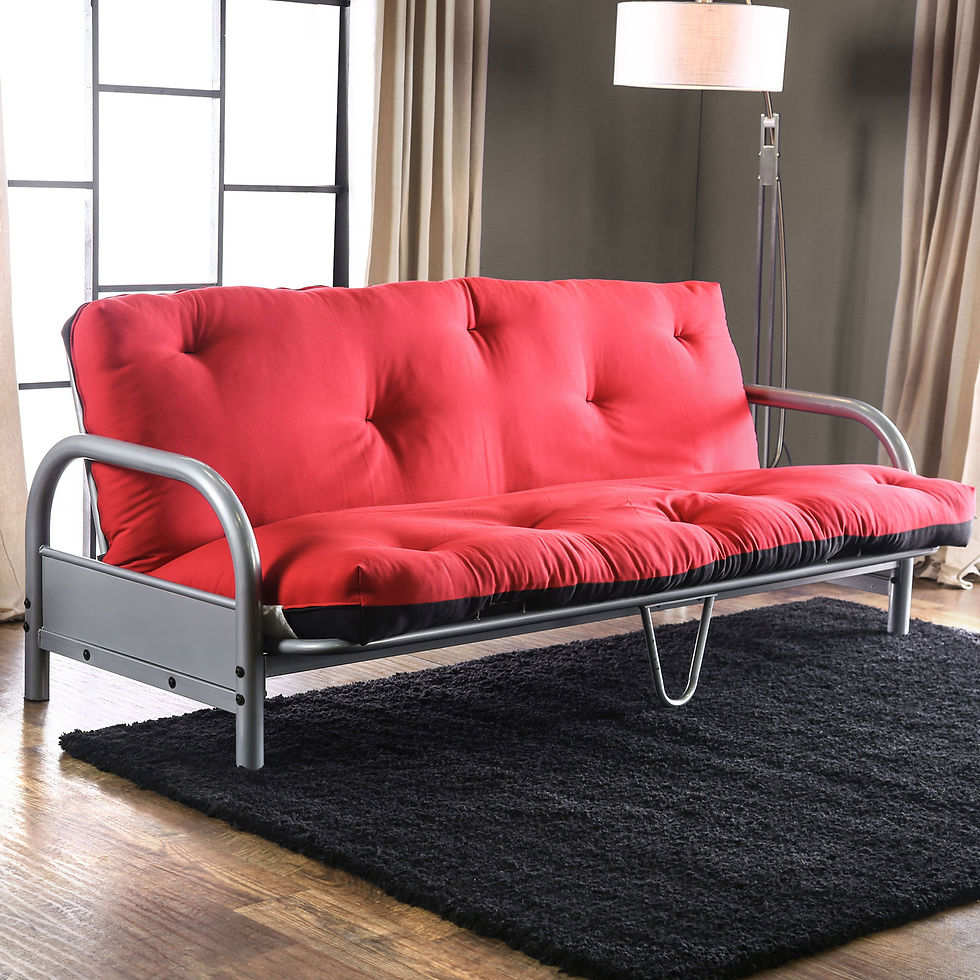 Futon Mattress  Black & Red AKSEL