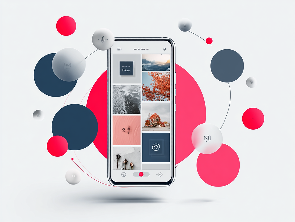 A mobile phone with branding  