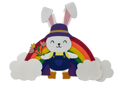 Bunny with Rainbow