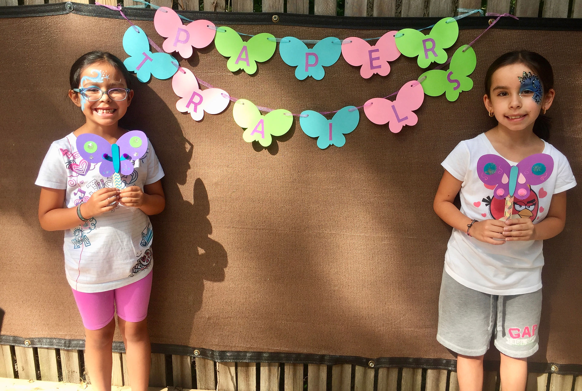 Sisters made similar butterflies