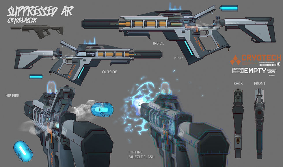 Weapon CVryoblaster Suppressed AR