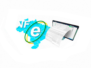 Imagem mostra um logotipo com o texto "E-Life" e uma imagem que parece ser um computador.