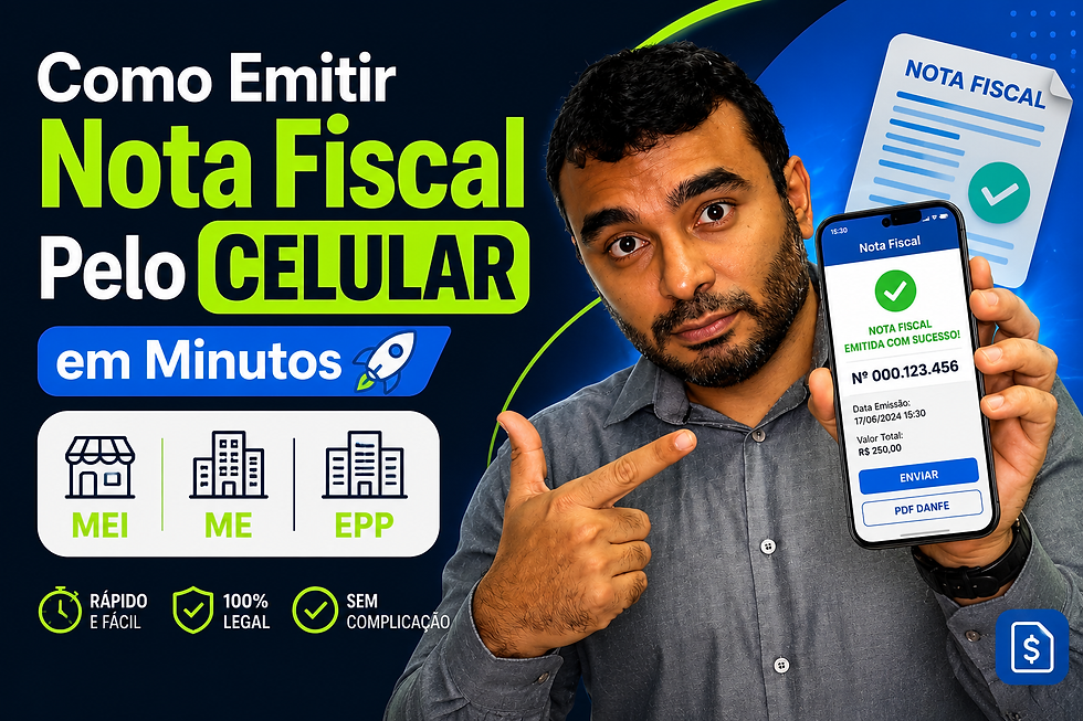 Emitir nota fiscal pelo celular