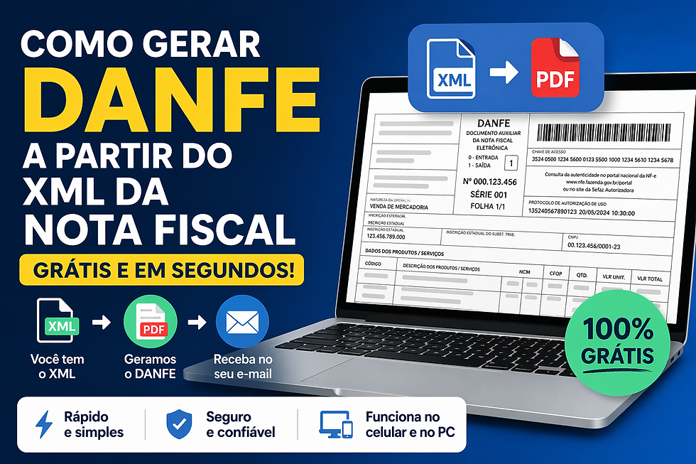 Gerar DANFE a Partir do XML da Nota Fiscal