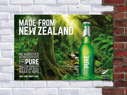 NZ Pure POS Poster 330mL
