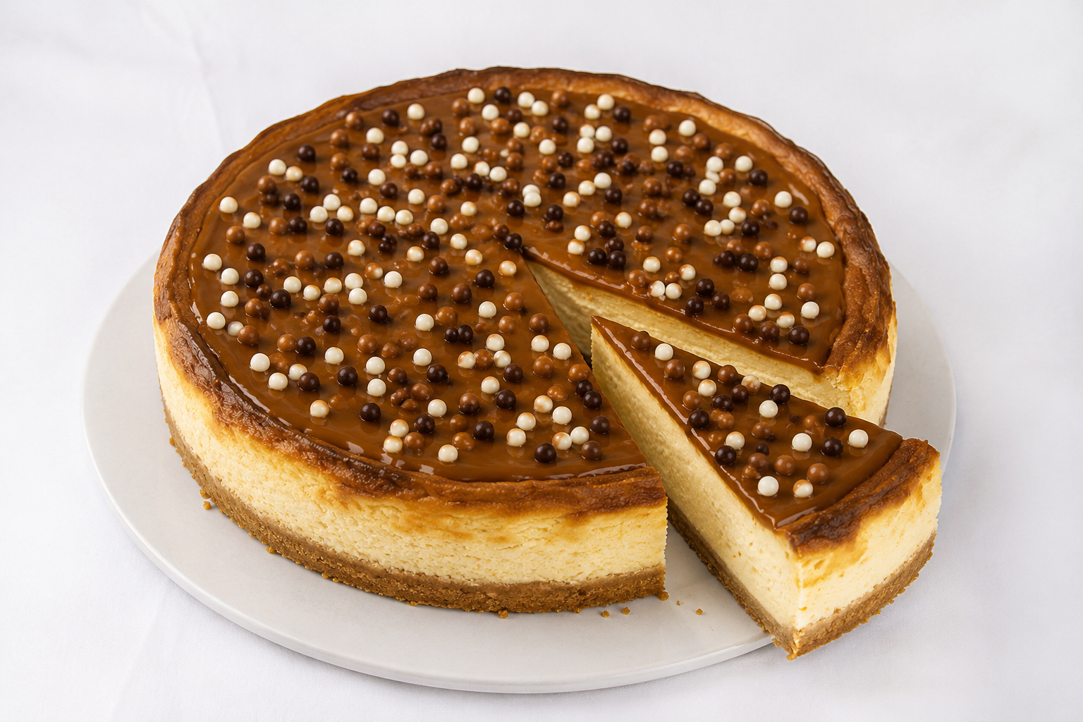 Tarta de Queso con Dulce de Leche