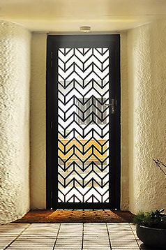 Chevron | Decoview Laser Cut Screen | Chalmers Security Installations
