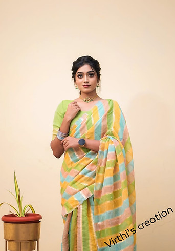 Gown saree converted from saree