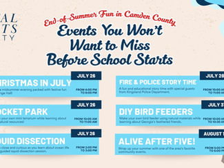 End-of-Summer Fun in Camden County: Events You Won’t Want to Miss Before School Starts