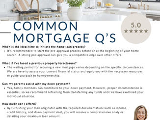 Common Mortgage Q&A's