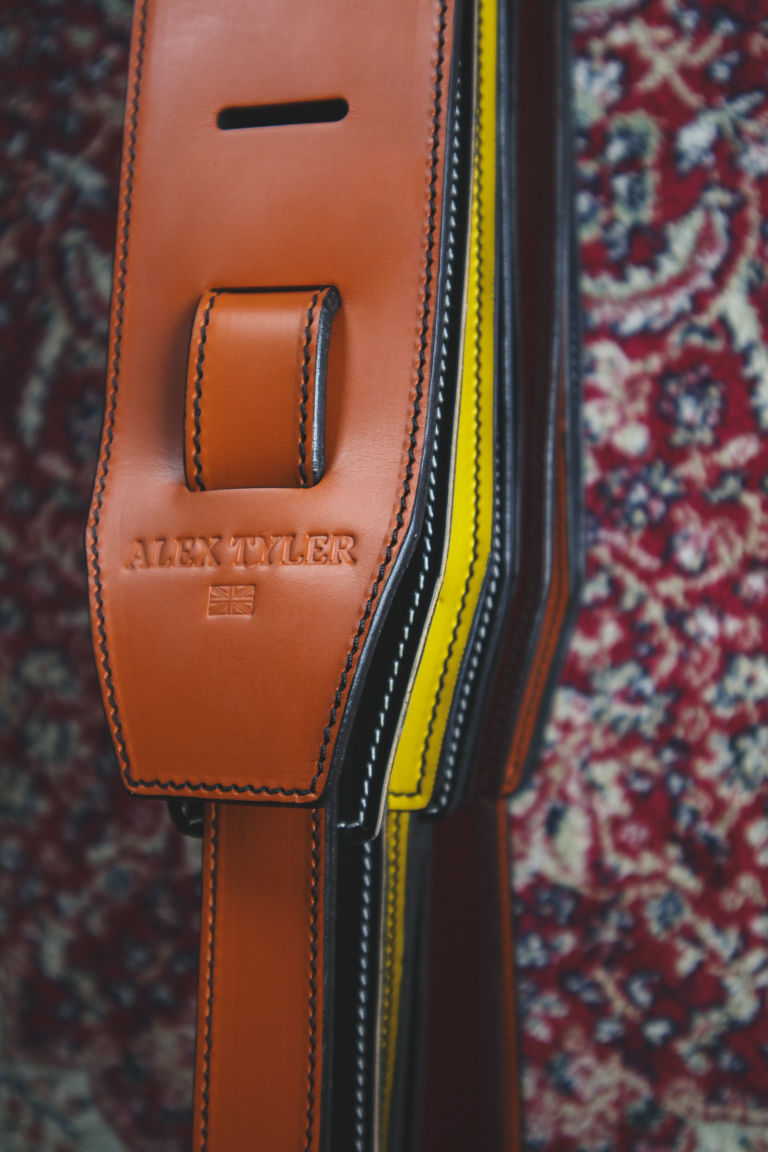 Thumbnail: Premium Leather Guitar Straps Hanging