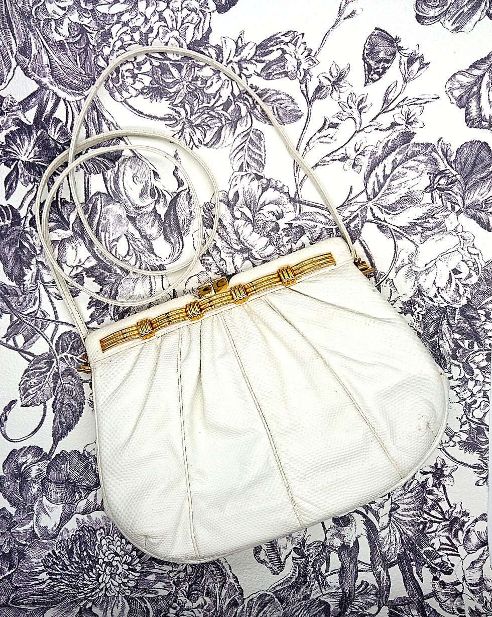 Thumbnail: White Judith Leiber purse