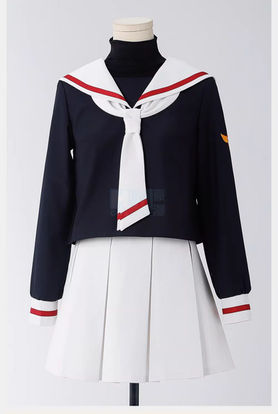Cosplay Costume for Tomoyo Daidouji from Cardcaptor Sakura anime Contains of: - Skirt - Black turtleneck - School jacket -