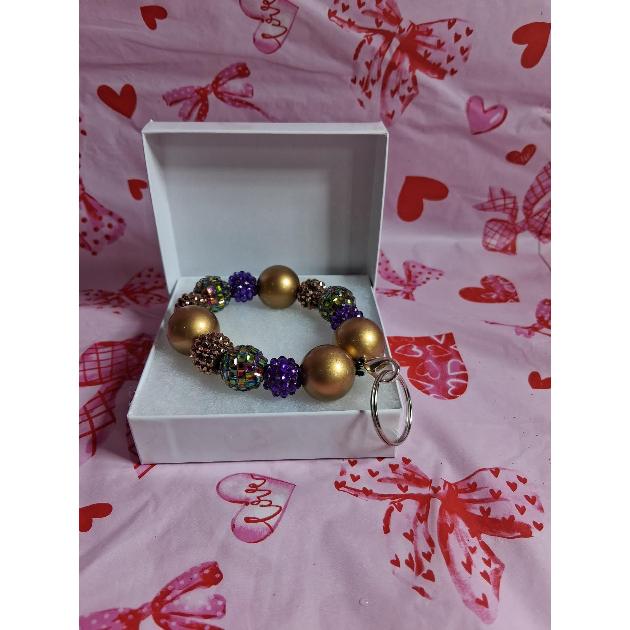 Bronze Galaxy Keychain Wristlet