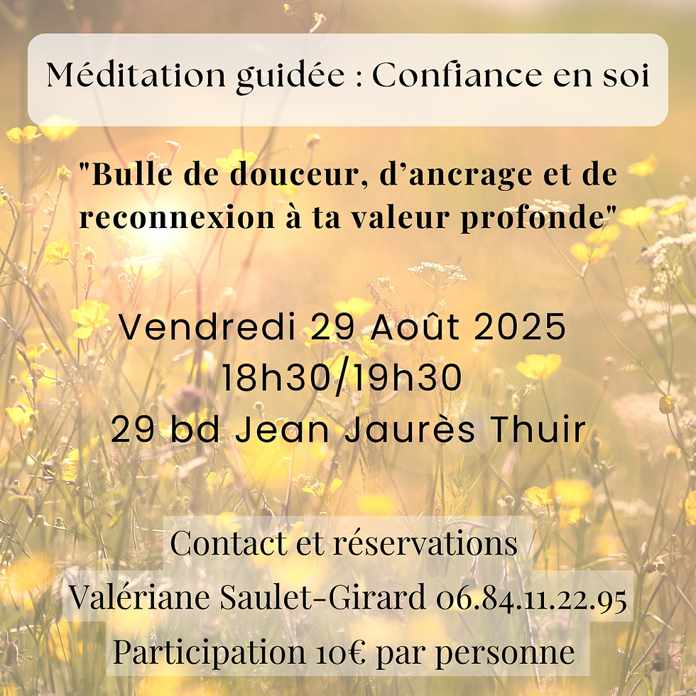 Méditation guidée "Confiance en soi" ☀️
