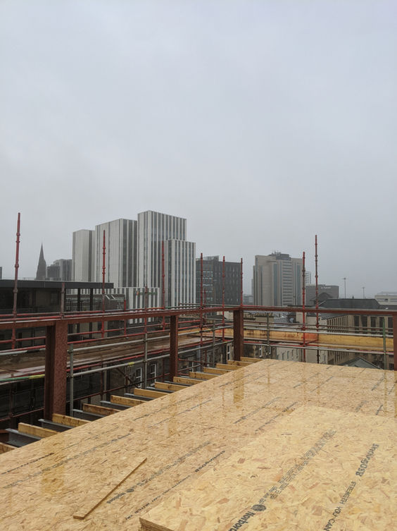 Large scale building refurbishment