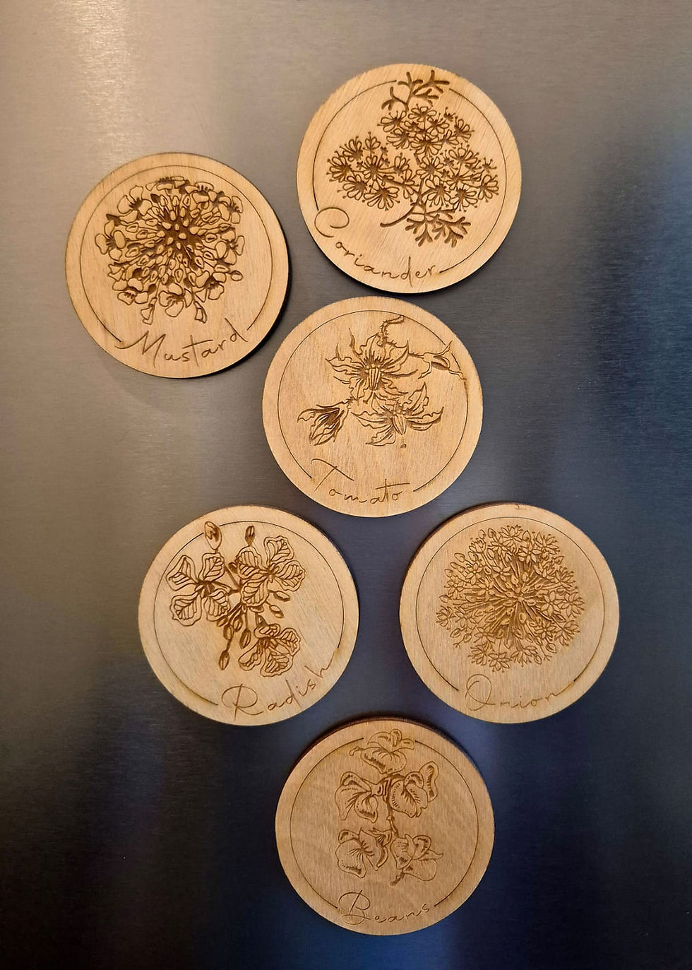 Thumbnail: Wooden Fridge Magnets