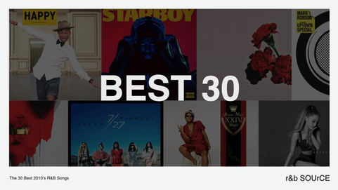 洋楽ランキング▶︎▶︎決定版。1位はどの曲?2010年代R&Bベスト30。