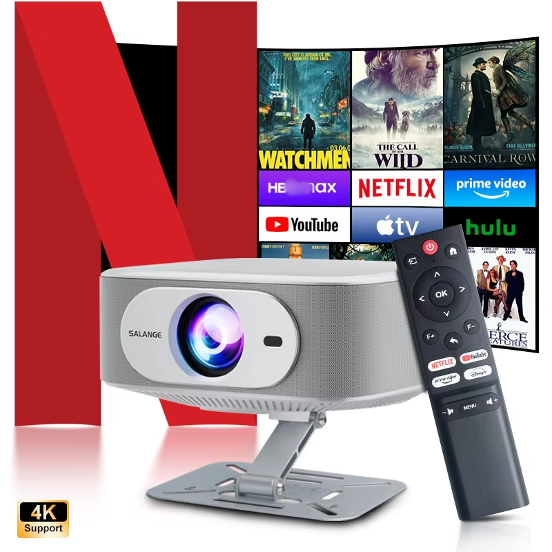 Salange Netflix Oficialmente Licenciado Android 13 P92MAX Projetor Inteligente