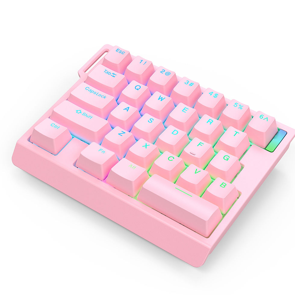Miniatura: HE30 Teclado Mecânico com uma mão 29 teclas Interruptor Magnético Velocidade 