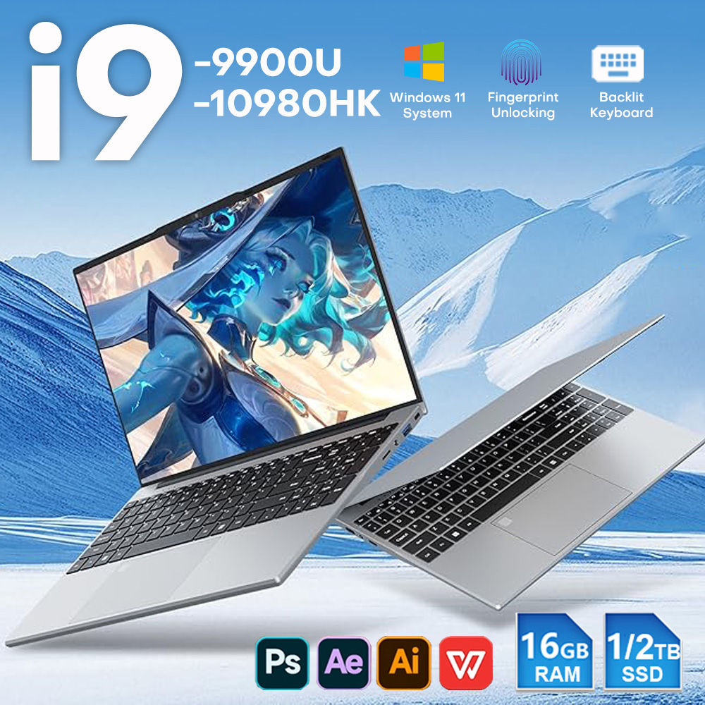 Novo Notebook Ultrafino 15,6" 16 GB RAM SSD 2 TB Intel i9-10980HK/9900 PC Gamer