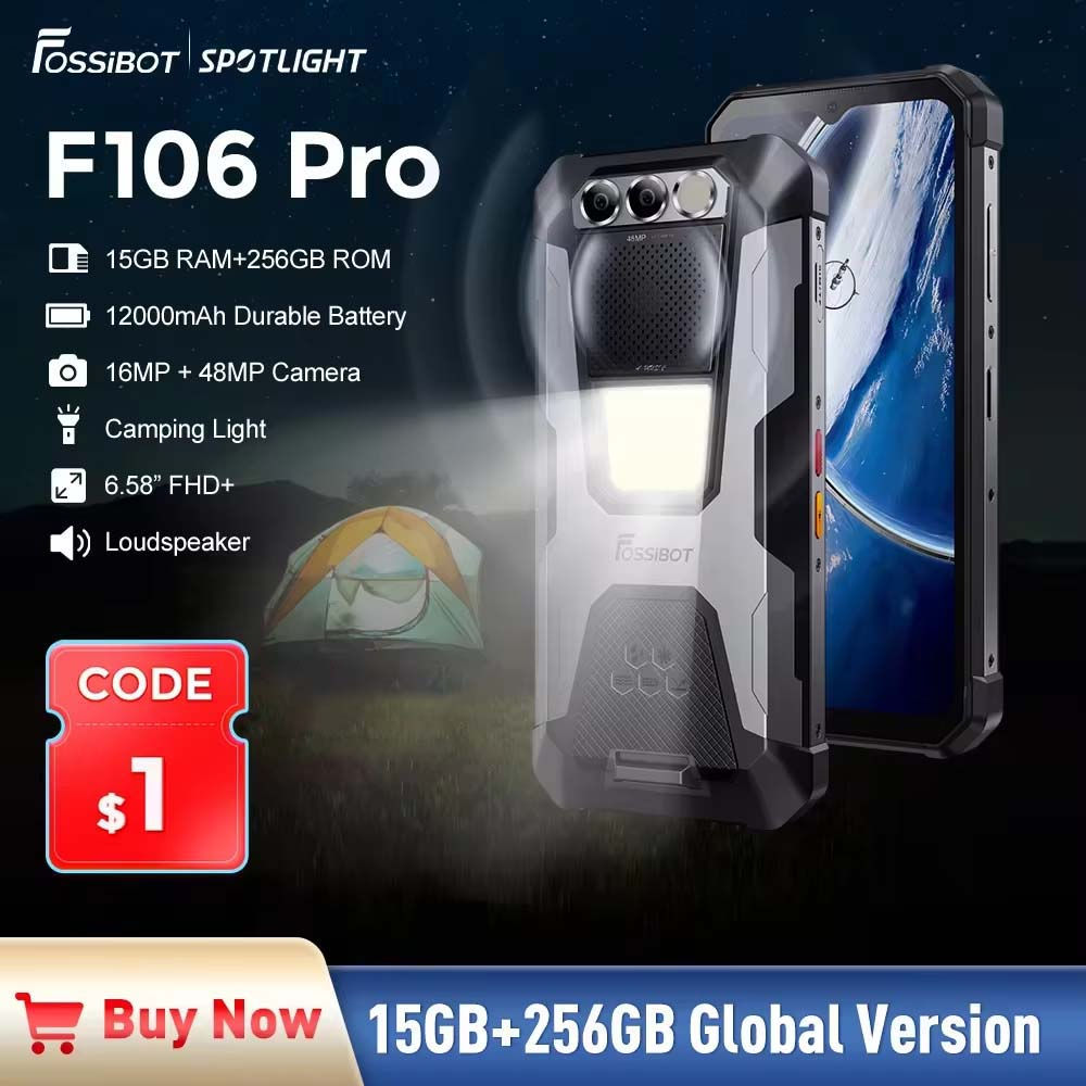 FOSSiBOT F106 PRO Smartphone robusto 15GB + 256GB MTK G85 Android
