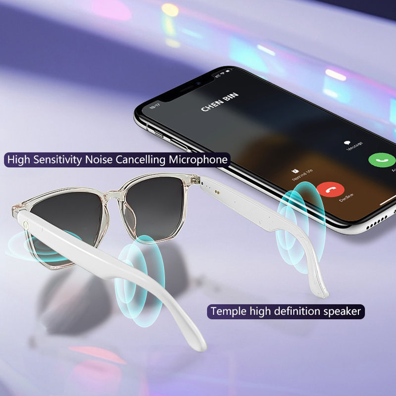 Miniatura: Óculos de Áudio Inteligentes com Chamadas de Áudio Bluetooth