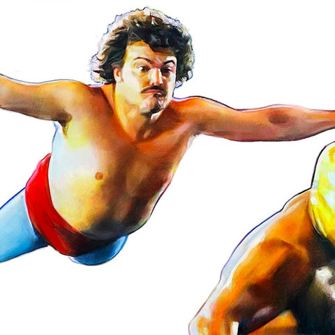 Jack Black as Nacho Libre in the Eagles Powers Scene. Awesome movie lover gift for Jared Hess Movie Fan.