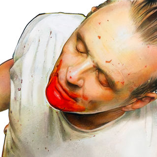 Silence of the Lambs, Dr. Hannibal Lecter Wall Art and Coffee Mug for Horror Movie Lover or Anthony Hopkins Fan