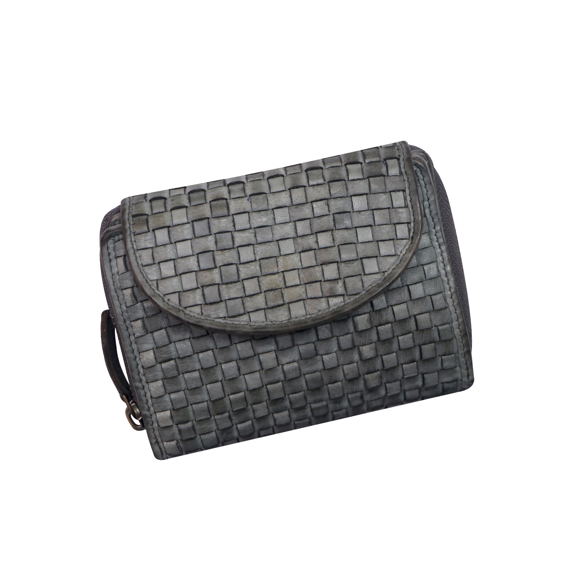 Leather Woven Wallet