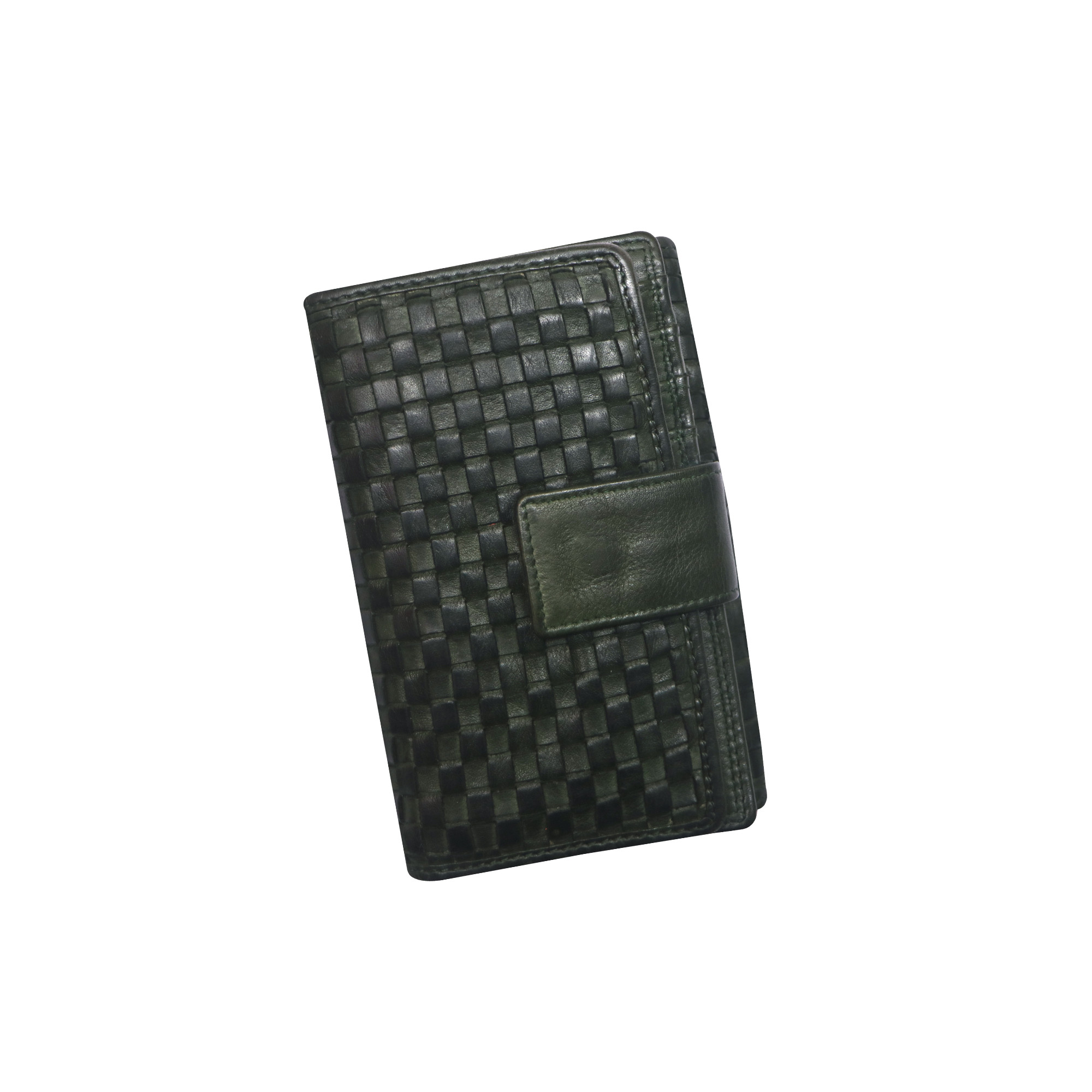 Women Leather Woven Wallet