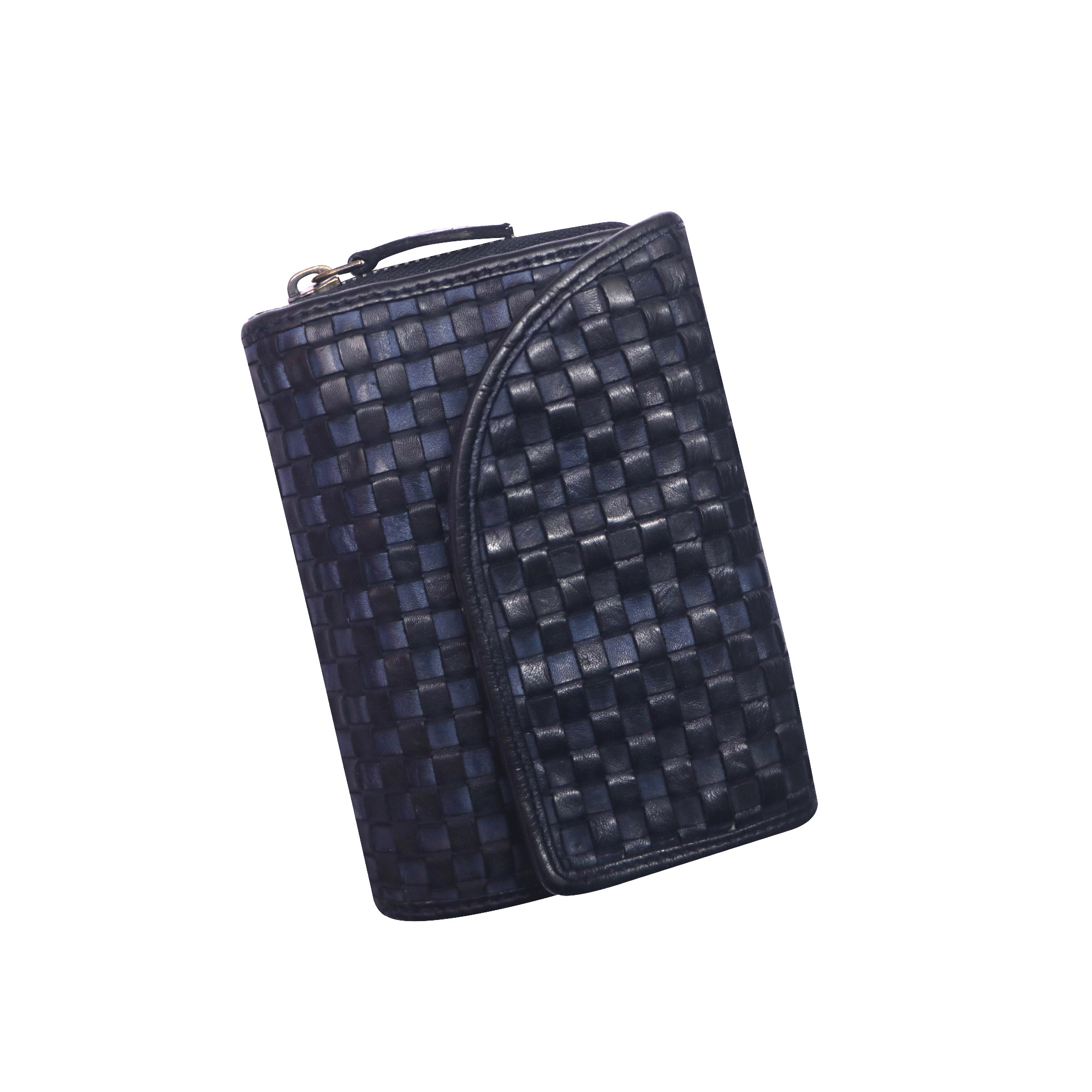 Women Leather Woven Wallet