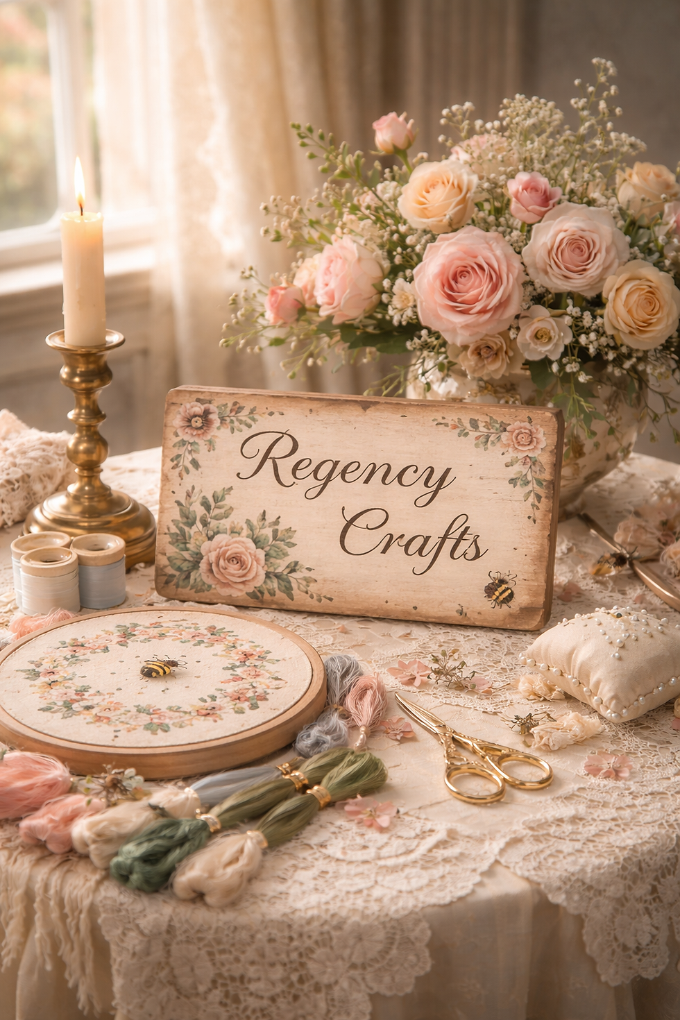 Bridgerton Garden-themed Crafting Collaboration