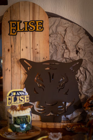 Décoration table fort boyard pour les 12 ans de Elise à Brumath