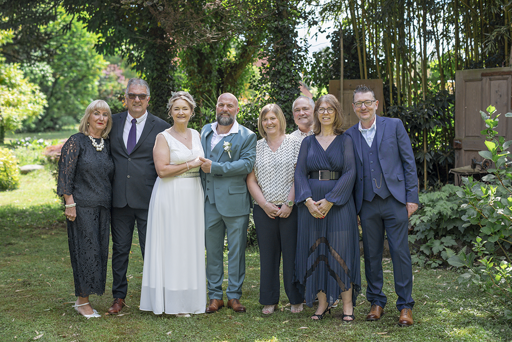 Photo de groupe aux jardins d'Altwasser à Drusenheim